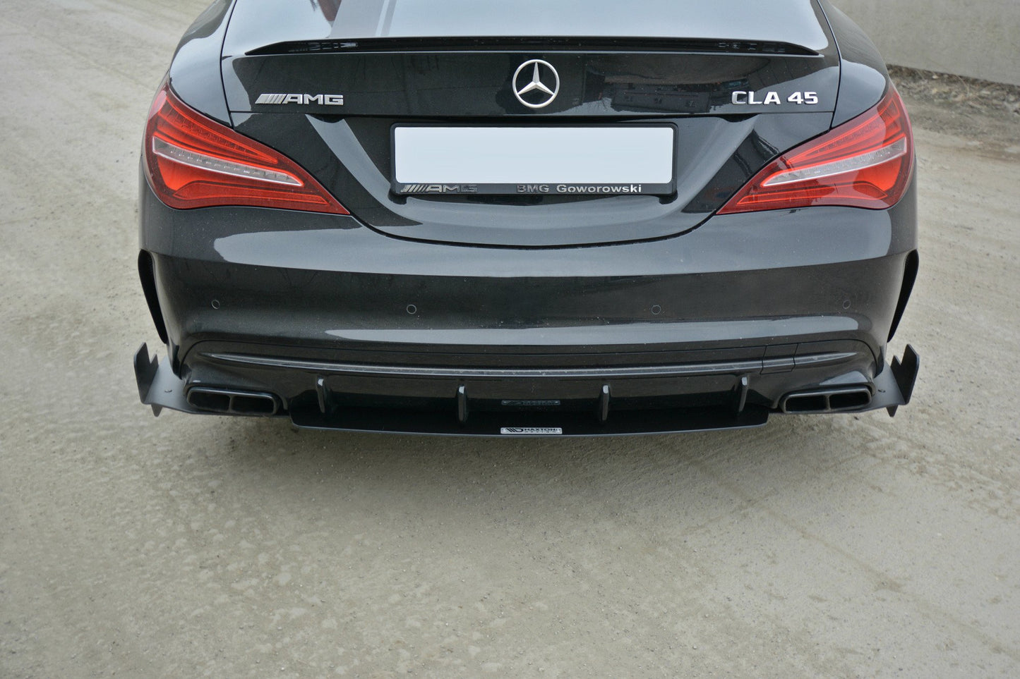 SPORT Heck Ansatz Flaps Diffusor für Mercedes CLA A45 AMG C117 Facelift