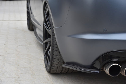 Heck Ansatz Flaps Diffusor für JAGUAR XF- R schwarz matt