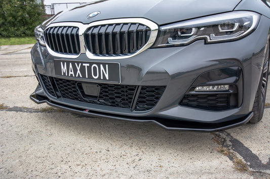 Front Ansatz V.2 für BMW 3er M-Paket G20  schwarz Hochglanz