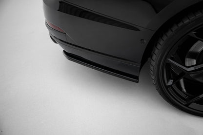 Heck Ansatz Flaps Diffusor für Audi S8 D5 schwarz Hochglanz