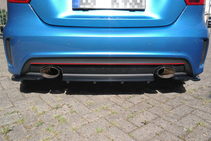 Heckansatz im DTM LOOK Mercedes W176 AMG-LINE vor Facelift schwarz Hochglanz