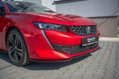 Front Ansatz V.1 für Peugeot 508 GT Mk2 schwarz Hochglanz