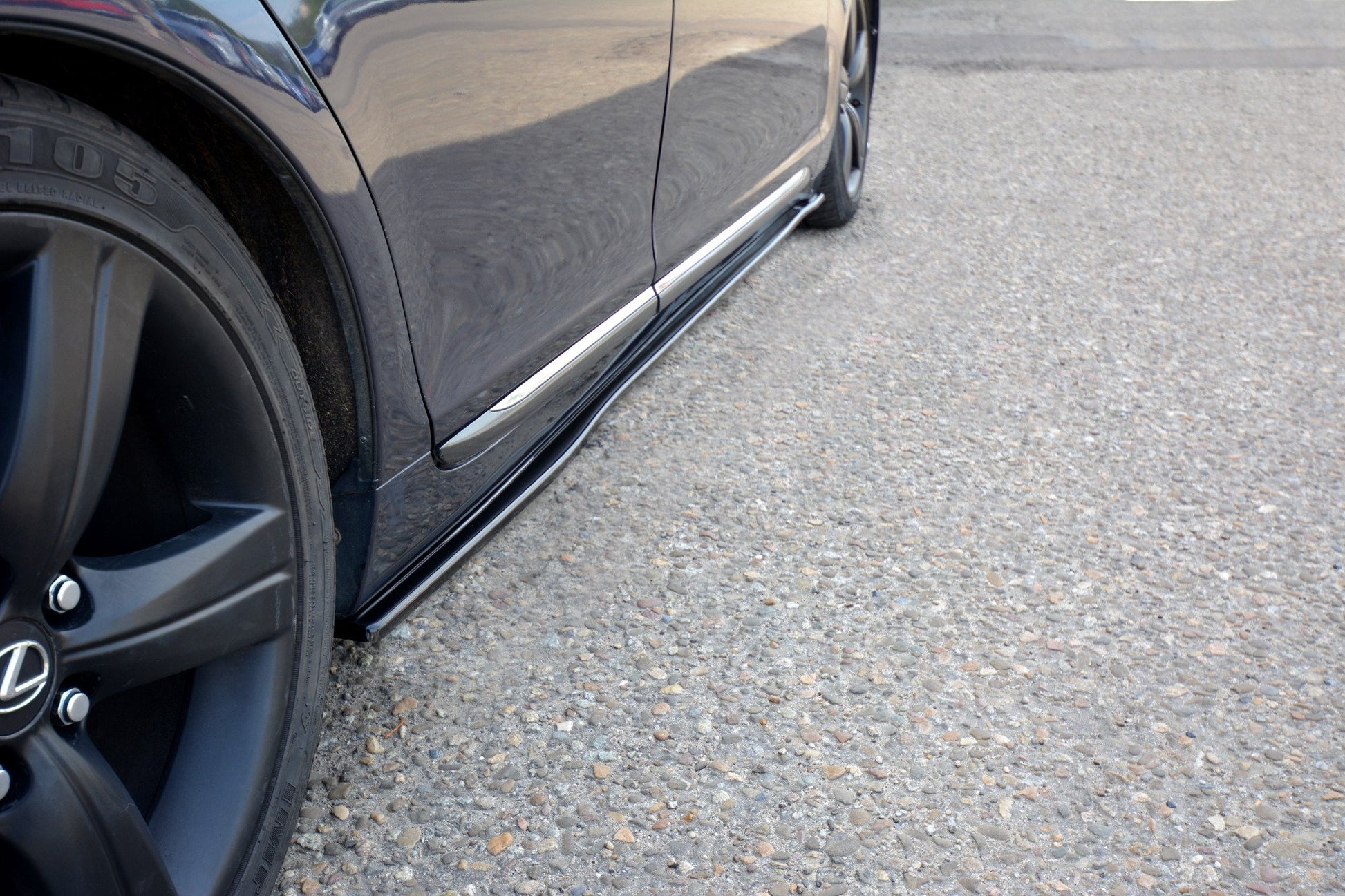 Seitenschweller Ansatz für LEXUS GS MK.3 schwarz Hochglanz