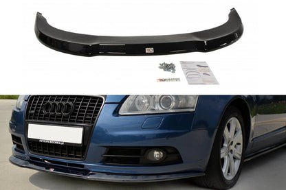 Front Ansatz für Audi A6 S-Line C6   schwarz Hochglanz