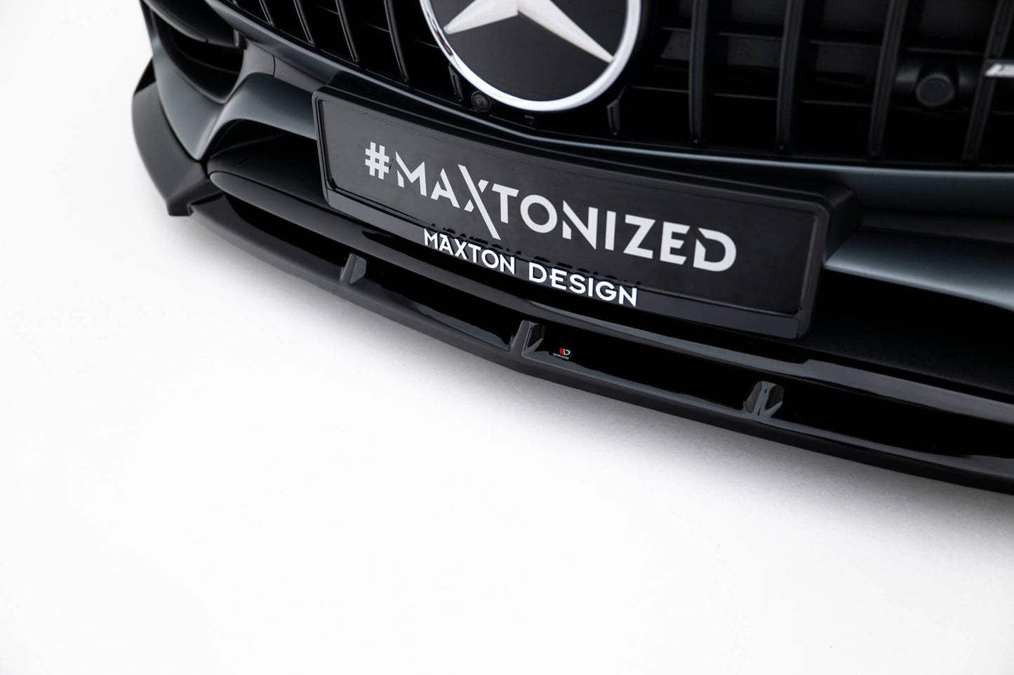 Front Ansatz für Mercedes-AMG GT C C190 Facelift schwarz Hochglanz