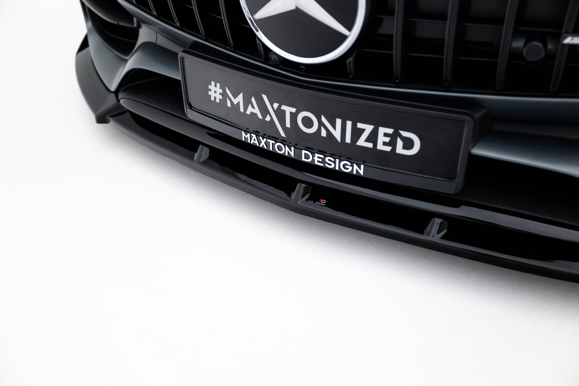 Front Ansatz für Mercedes-AMG GT C C190 Facelift schwarz Hochglanz