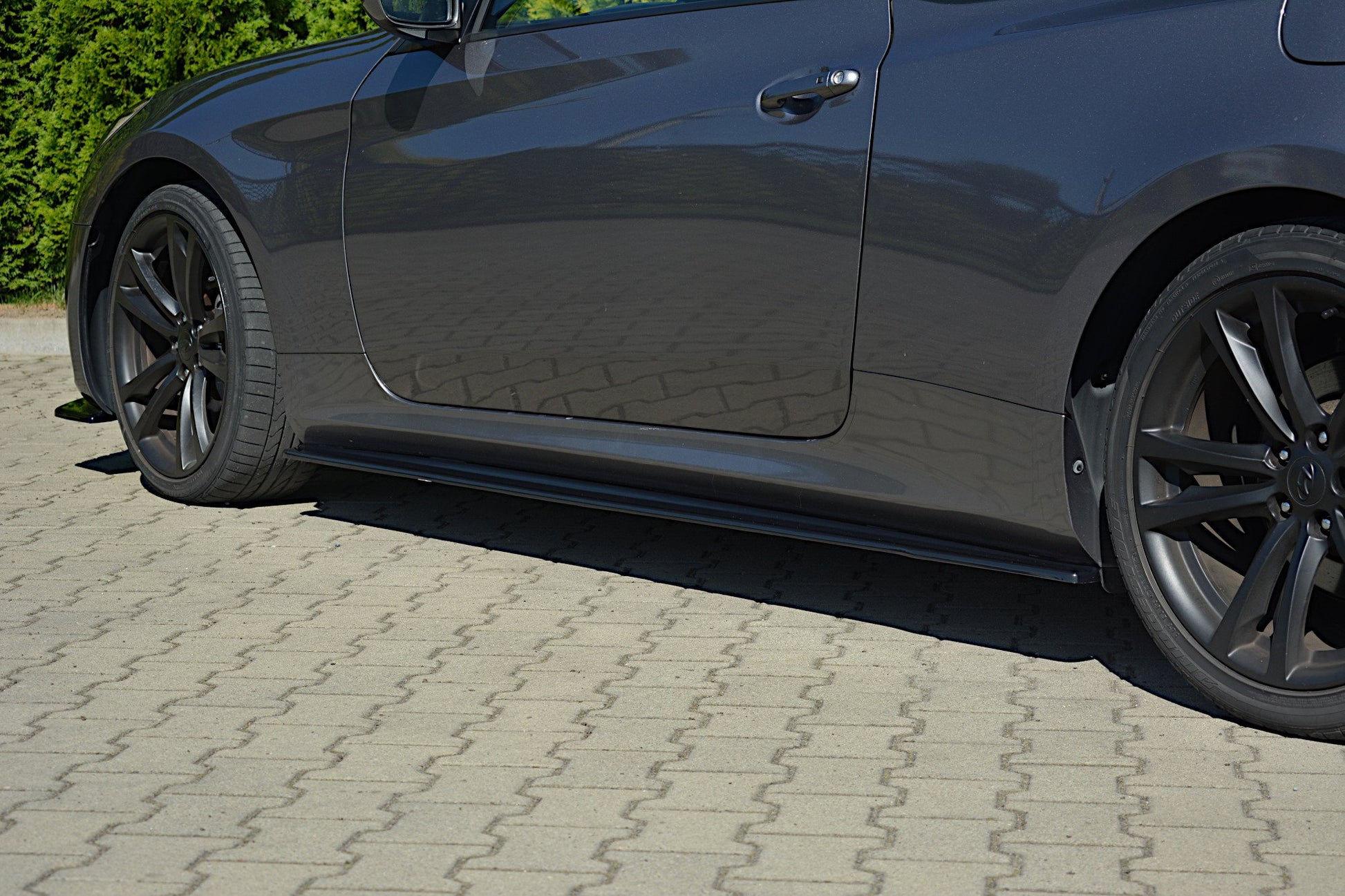 Seitenschweller Ansatz für HYUNDAI GENESIS COUPÉ MK.1 schwarz Hochglanz