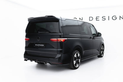 Mittlerer Cup Diffusor DTM Look Heck Ansatz für VW Multivan Long T7 schwarz Hochglanz
