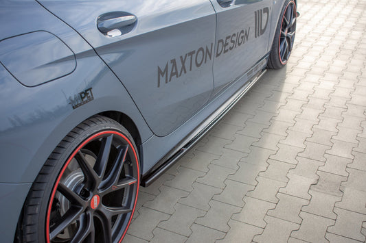 Seitenschweller Ansatz für V.1 für BMW 1er F40 M-Paket/ M135i  Carbon Look