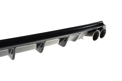 Diffusor Heck Ansatz für Ford Focus Hatchabck ST-Line schwarz Hochglanz