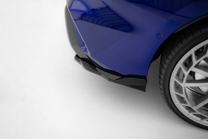 Heck Ansatz Flaps Diffusor V.4 für Audi S3 Limousine 8Y Facelift schwarz Hochglanz