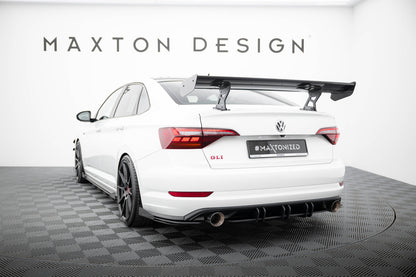 Carbon Spoiler With Internal Brackets Uprights  VW Jetta GLI Mk7