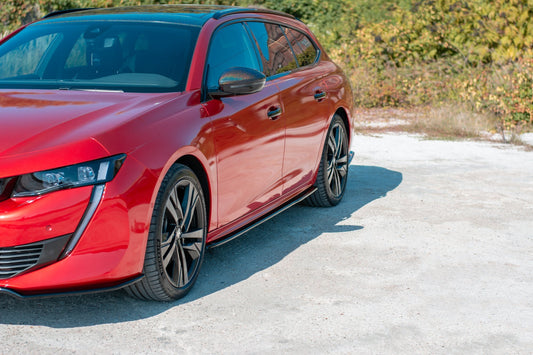 Seitenschweller Ansatz für Peugeot 508 Mk2 schwarz Hochglanz