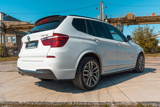 Spoiler CAP für BMW X3 F25 M-Paket Facelift  schwarz matt