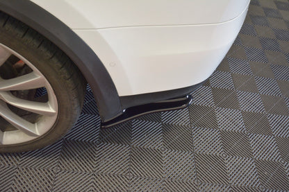 Heck Ansatz Flaps Diffusor V.1 für TESLA MODEL X  schwarz Hochglanz