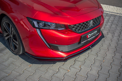 Front Ansatz V.2 für Peugeot 508 Mk2 schwarz Hochglanz