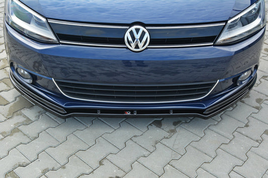 Front Ansatz V.1 für VW Jetta 6 schwarz Hochglanz