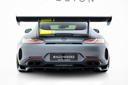 Mittlerer Cup Diffusor DTM Look Heck Ansatz für Mercedes-AMG GT C C190 Facelift schwarz Hochglanz