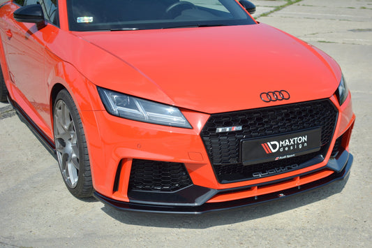 Front Ansatz V.1 für Audi TT RS 8S  schwarz Hochglanz