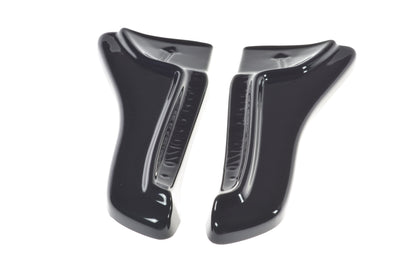 Heck Ansatz Flaps Diffusor V.1 für TESLA MODEL X  schwarz Hochglanz