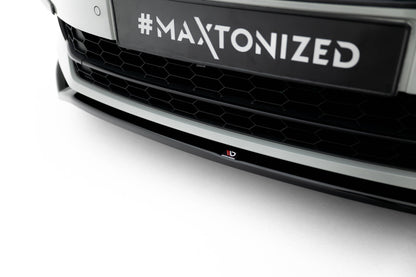 Front Ansatz V.2 für Skoda Superb Liftback / Combi Mk3 schwarz Hochglanz