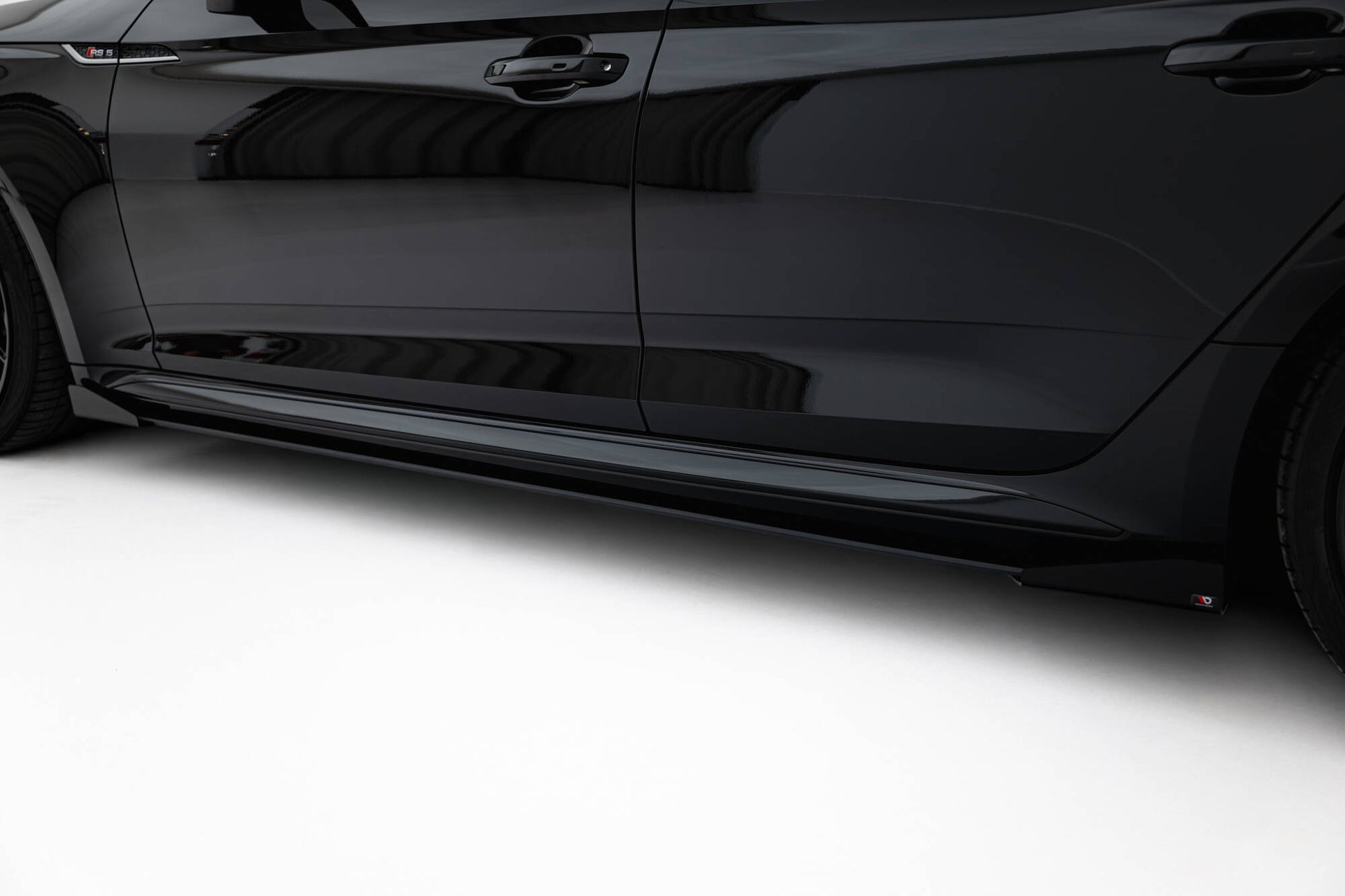 Seitenschweller Flaps für Audi RS5 Sportback F5 schwarz Hochglanz