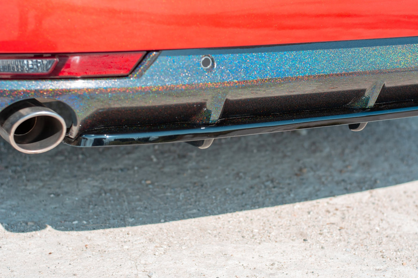Heckansatz(mit einem vertikalem balken)  Peugeot 508 BenzinMk2 schwarz Hochglanz