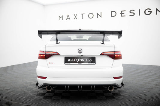Carbon Spoiler With Internal Brackets Uprights  VW Jetta GLI Mk7