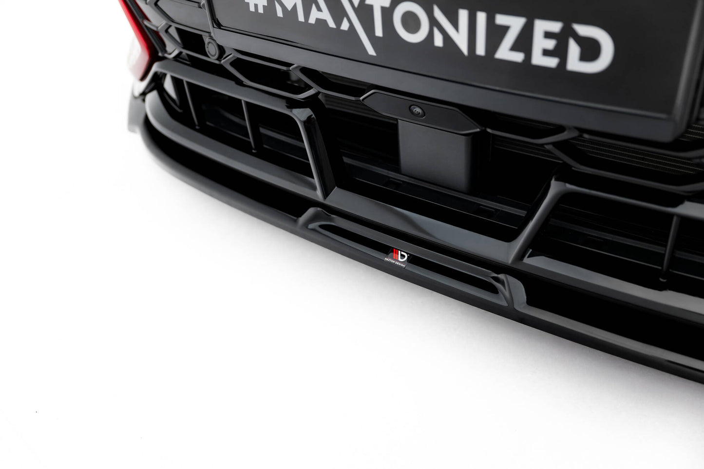 Front Ansatz V.3 für VW Golf GTI Clubsport Mk8 Facelift schwarz Hochglanz
