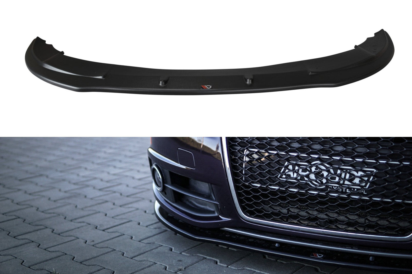 Front Ansatz für Audi A6 S-Line C6 FL  schwarz Hochglanz