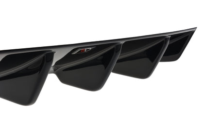 Diffusor Heck Ansatz für Audi RS3 8V FL Limousine schwarz Hochglanz