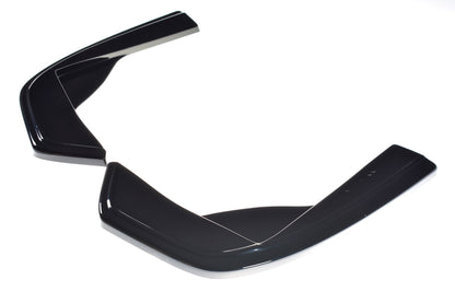 Heck Ansatz Flaps Diffusor für Mercedes-AMG C 43 Limousine W205 Facelift schwarz Hochglanz