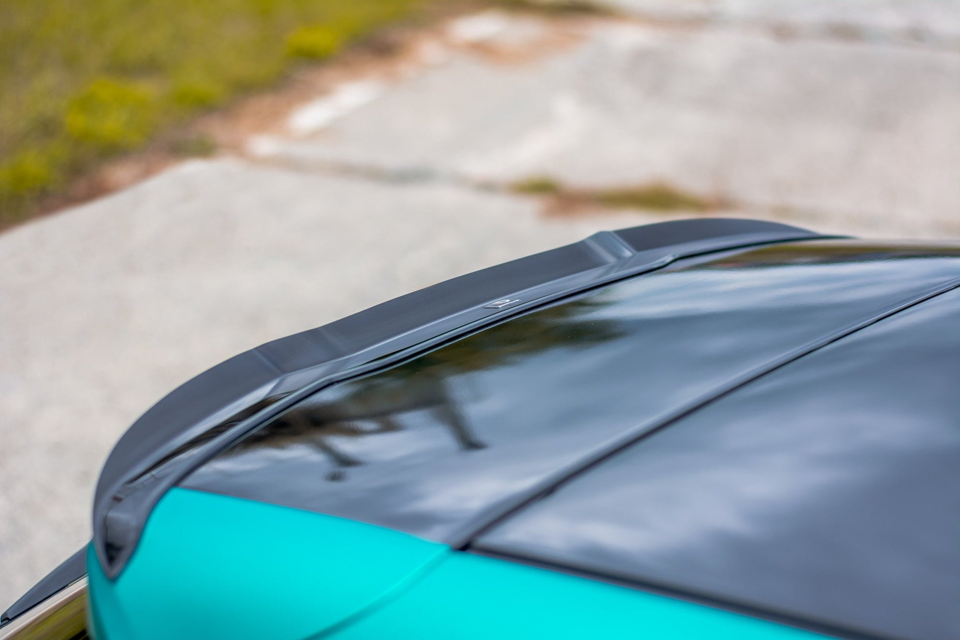 Spoiler CAP für Volvo V40 schwarz Hochglanz
