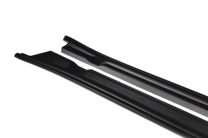 Seitenschweller Ansatz für NISSAN GT-R vor Facelift COUPE (R35-SERIES) schwarz Hochglanz