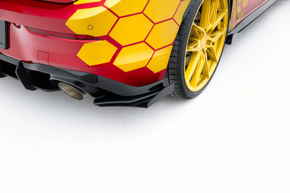 Hintere Seiten Flaps für VW Golf GTI Clubsport Mk8 Facelift schwarz Hochglanz