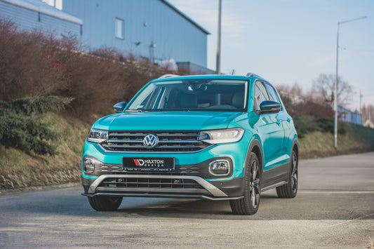 Seitenschweller Ansatz für VW T-Cross schwarz Hochglanz