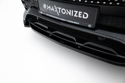 Front Ansatz für Mercedes-AMG / AMG-Line GLE SUV W167 schwarz Hochglanz