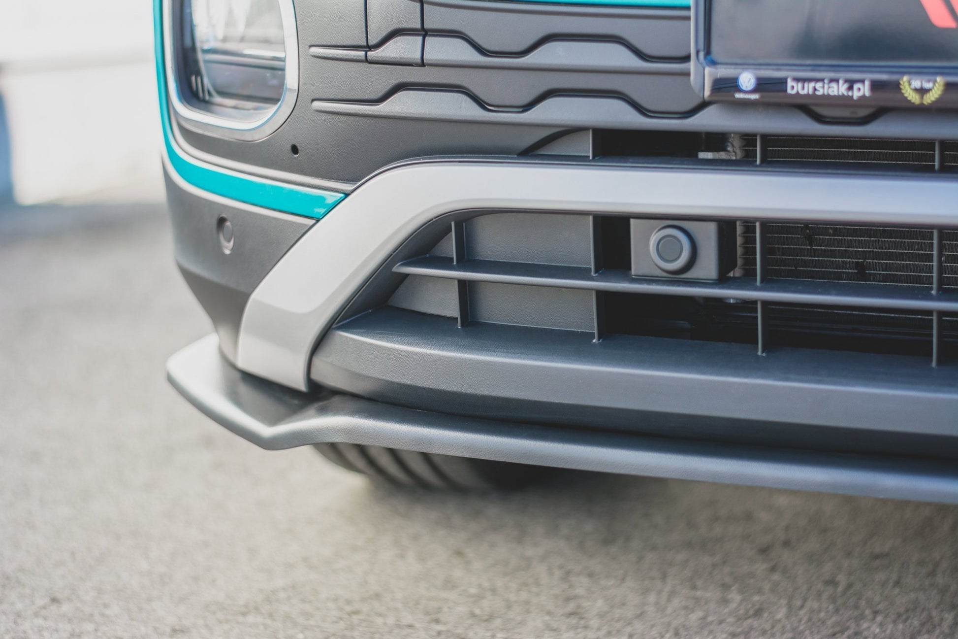 Front Ansatz für VW T-Cross schwarz Hochglanz