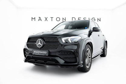 Front Ansatz für Mercedes-AMG / AMG-Line GLE SUV W167 schwarz Hochglanz