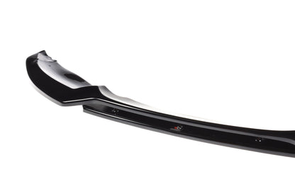 Front Ansatz V.1 für for BMW 1er E82 FACELIFT M Paket schwarz Hochglanz