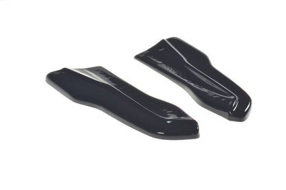 Heck Ansatz Flaps Diffusor für Volvo V40 R-design schwarz Hochglanz