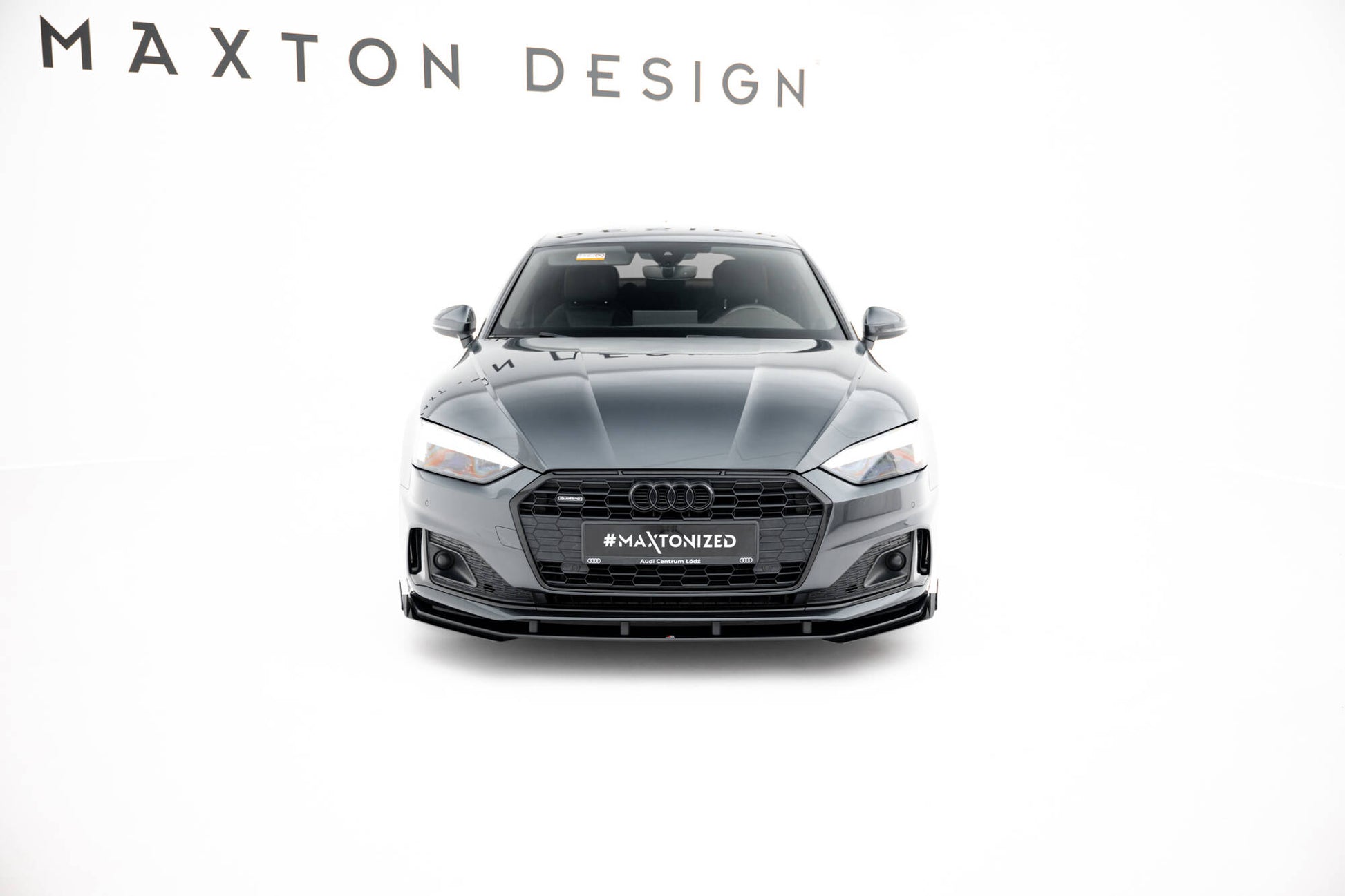Street Pro Front Ansatz für +Flaps für + Flaps Audi A5 F5 Facelift schwarz Hochglanz