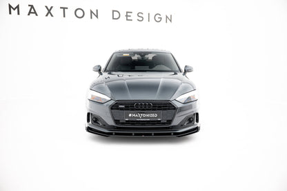 Street Pro Front Ansatz für +Flaps für + Flaps Audi A5 F5 Facelift schwarz Hochglanz