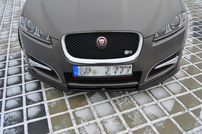 Front Ansatz für JAGUAR XF (X250) MK1 SPORTBRAKE S-PACK schwarz Hochglanz
