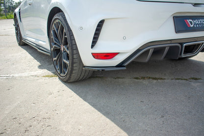 Heck Ansatz Flaps Diffusor für Renault Megane IV RS schwarz Hochglanz