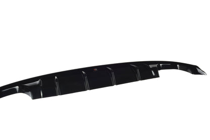 Diffusor Heck Ansatz für Ford Focus Hatchabck ST-Line schwarz Hochglanz