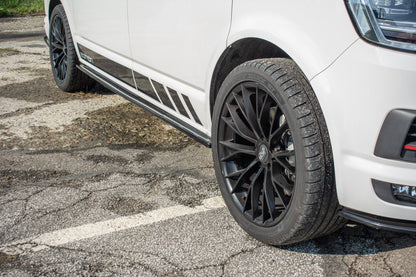 Seitenschweller Ansatz für VW T6 schwarz Hochglanz