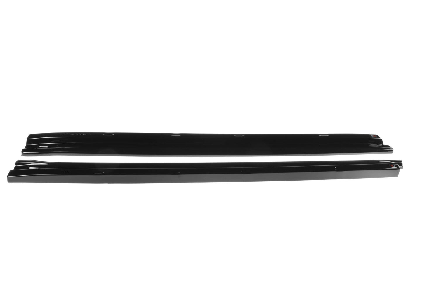 Seitenschweller Ansatz für FIAT 500 HATCHBACK vor Facelift schwarz Hochglanz