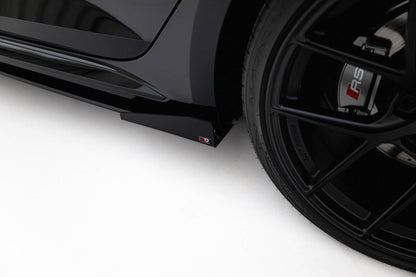 Seitenschweller Flaps für Audi RS5 Sportback F5 schwarz Hochglanz