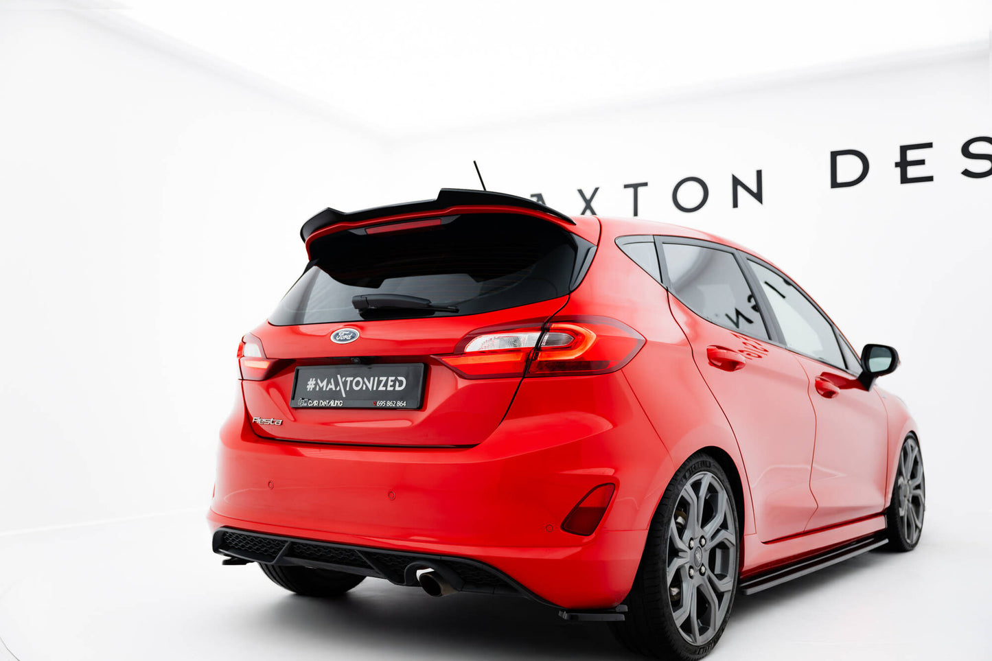 Spoiler CAP V.1 für Ford Fiesta Mk8 ST / ST-Line schwarz Hochglanz